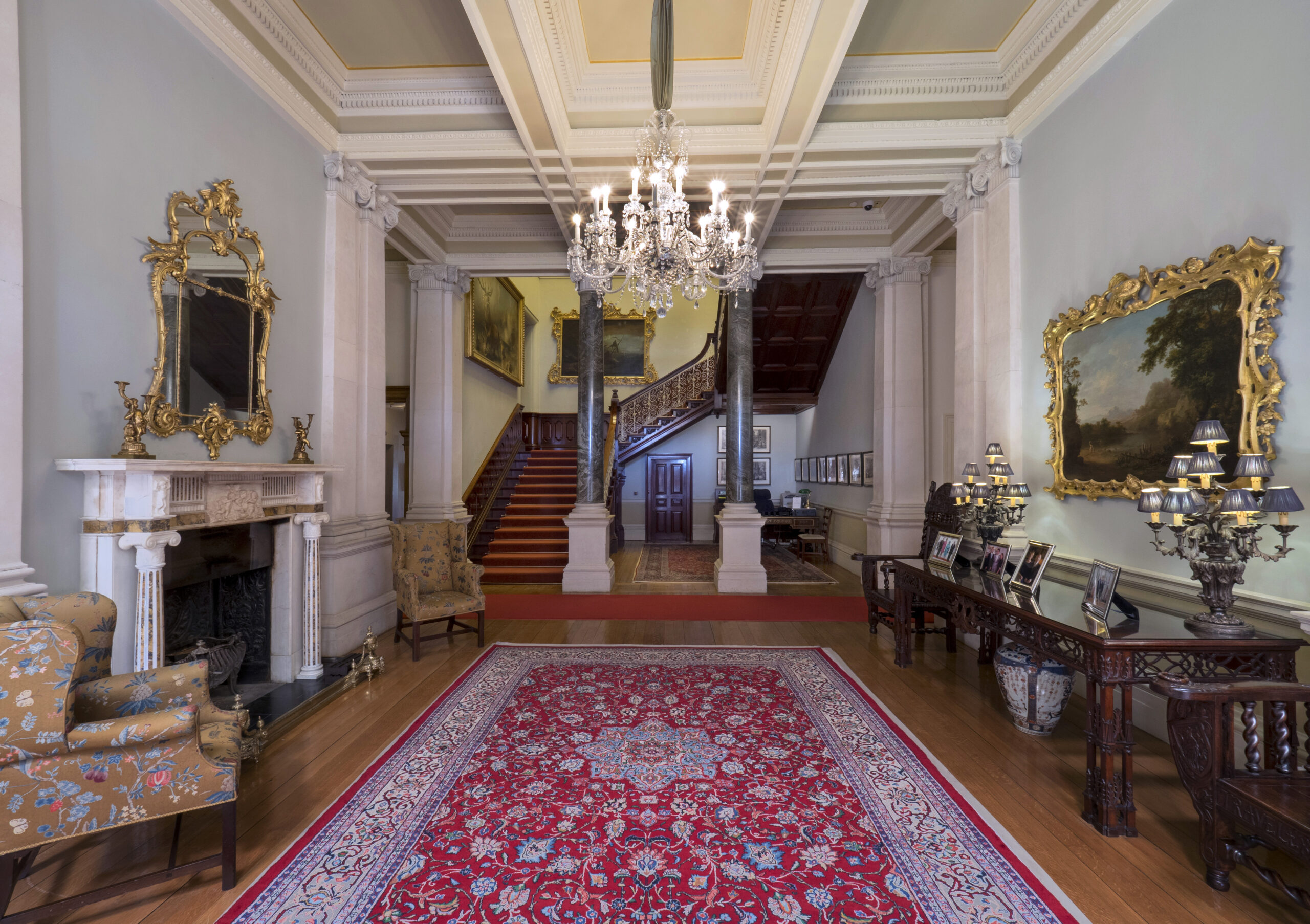 Guinness family entrance Hall at Farmleigh