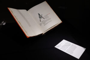 Rare edition of James Joyce publication with decorative capital letter A