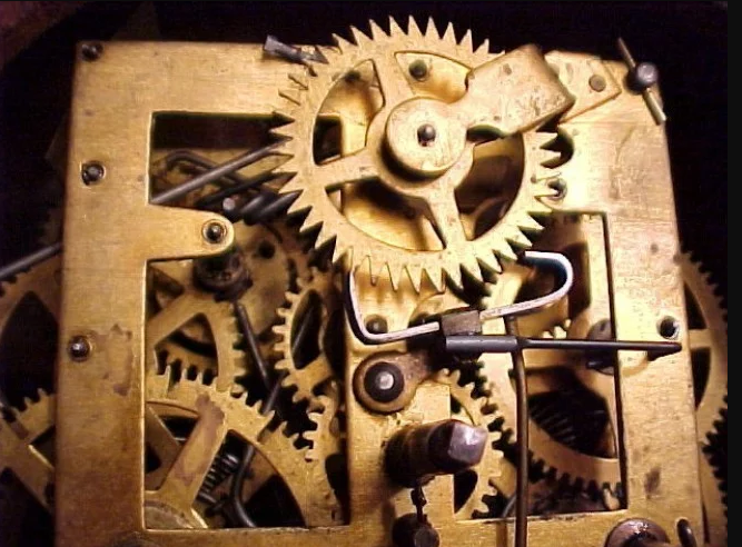 Photo of the mechanics of clock