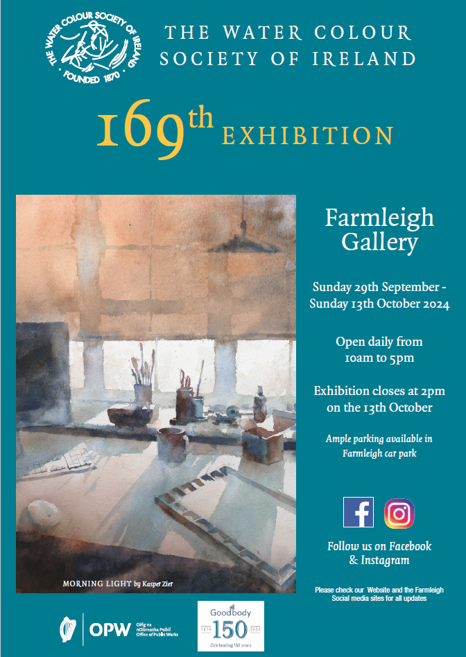 Water Colour Society of Ireland 169th Exhibition Poster